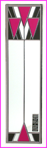 Charles Rennie Mackintosh - Single Mirror Triangles Black